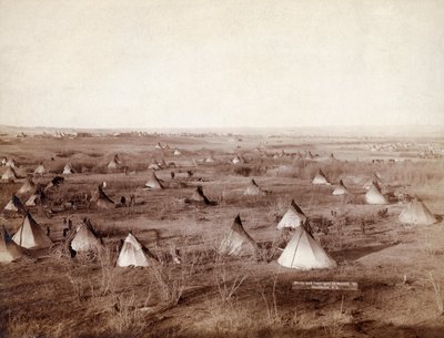 1891 में लकोटा ट्राइबल विलेज द्वारा जॉन ग्रैबिलो द्वारा जॉन सीएच ग्रिल