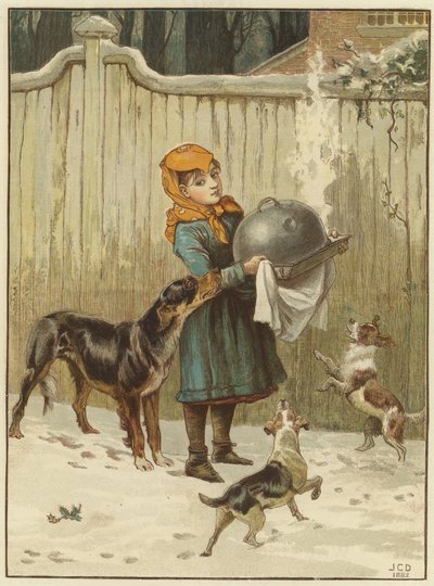 खतरे में क्रिसमस डिनर द्वारा John Charles Dollman