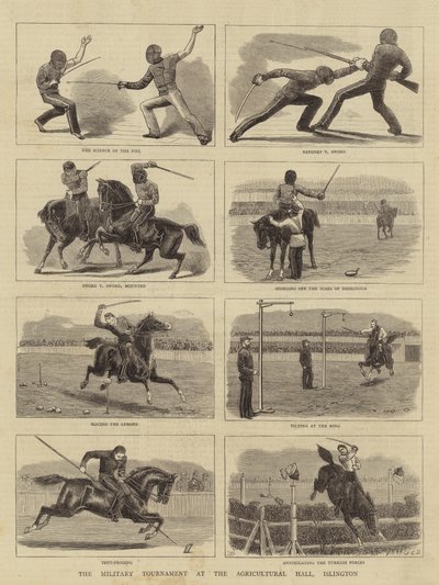 कृषि हॉल, इस्लिंगटन में सैन्य टूर्नामेंट द्वारा John Charles Dollman