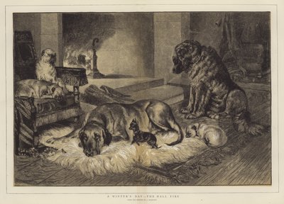 विंटर डे, हॉल फायर द्वारा John Charlton