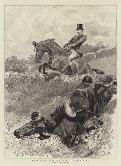कार्डिगनशायर में शिकार, एक सड़ा हुआ बैंक द्वारा John Charlton