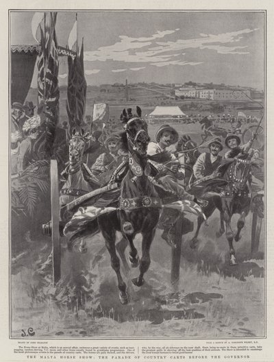 राज्यपाल के समक्ष माल्टा हॉर्स शो, कंट्री कार्ट की परेड द्वारा John Charlton