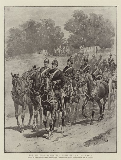 मार्च में सैन्य युद्धाभ्यास, आर्टिलरी द्वारा John Charlton