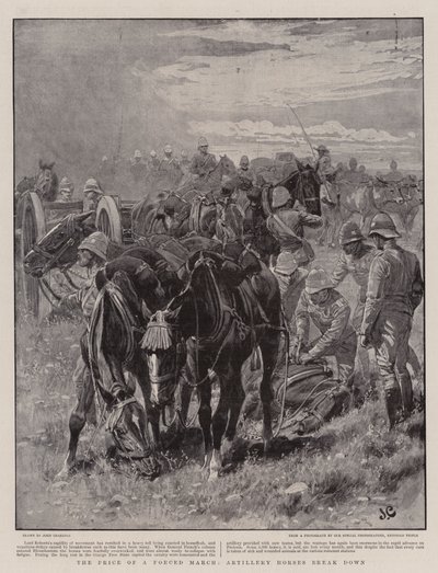 एक मजबूर मार्च की कीमत, आर्टिलरी घोड़े टूट जाते हैं द्वारा John Charlton