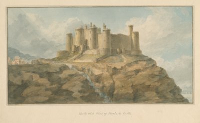 वेल्स - माउथशायर - हार्लेच कैसल, 1800 द्वारा जॉन चेसेल बकलर