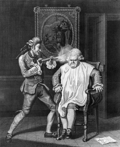 जेम्स कैलडवेल, 1770 द्वारा पेरिस में अंग्रेज, लिथोग्राफ द्वारा जॉन कोलेट