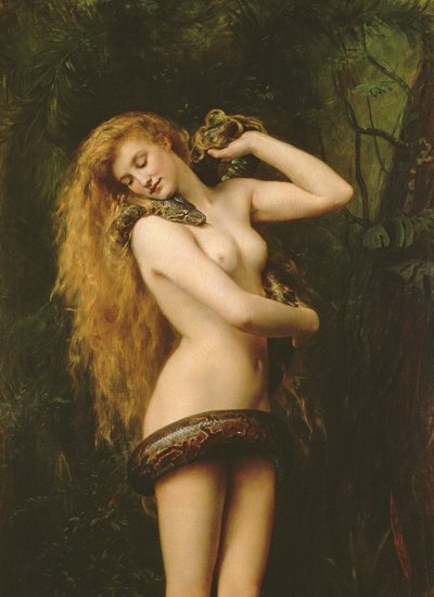लिलिथ, 125878 के कैनवास विस्तार पर 1887 तेल द्वारा John Collier