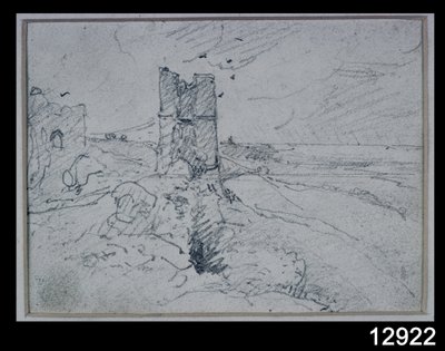 एक उच्च बैंक, 1834 में कॉटेज द्वारा जॉन कांस्टेबल