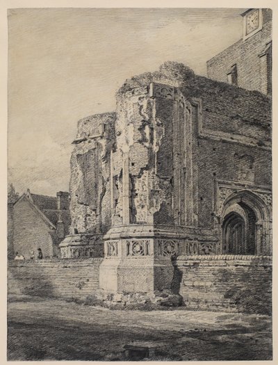 ईस्ट बर्घोल्ट चर्च, दक्षिण पश्चिम से, c.1815-17 द्वारा जॉन कांस्टेबल