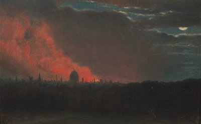 लंदन में आग, हैम्पस्टेड से देखा गया, 16 अक्टूबर, 1834, जैसा कि हैम्पस्टेड, सीए से देखा गया। 1826. द्वारा जॉन कांस्टेबल