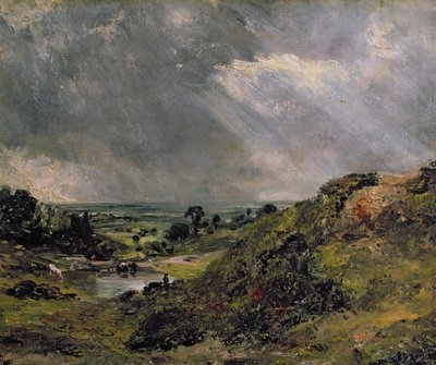 हैम्पस्टेड हीथ, ब्रांच हिल पॉन्ड, 1828 द्वारा John Constable