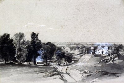 ऊपर से, किल्स्बी सुरंग, नॉर्थम्पटनशायर, 20 जुलाई 1837 (कागज पर कलम और स्याही और धुलाई) द्वारा जॉन कुक बोर्न