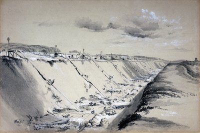 ट्रिंग कटिंग, हॉर्टफोर्डशायर, 19 जून 1837 को हॉर्स-रन द्वारा जॉन कुक बोर्न