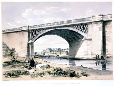 नैश मिल ब्रिज, किंग्स लैंगले के पास, हर्टफोर्डशायर, 1839 द्वारा जॉन कुक बोर्न