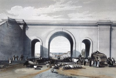 1846 में विल्पीशायर के चिपेनहम में रेलवे ब्रिज द्वारा जॉन कुक बोर्न