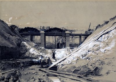 ट्रिंग कटिंग, हर्टफोर्डशायर, 1838 (कागज पर कलम और स्याही और धुलाई) द्वारा जॉन कुक बोर्न