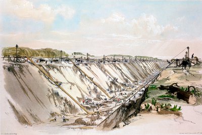 ट्रिंग कटिंग, लंदन और बर्मिंघम रेलवे, 17 जून 1837 1839 द्वारा जॉन कुक बोर्न