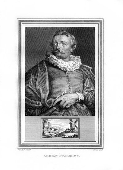 एड्रिएन वैन स्टालबेम्ट, फ्लेमिश चित्रकार, 1825। द्वारा जॉन कॉर्नर
