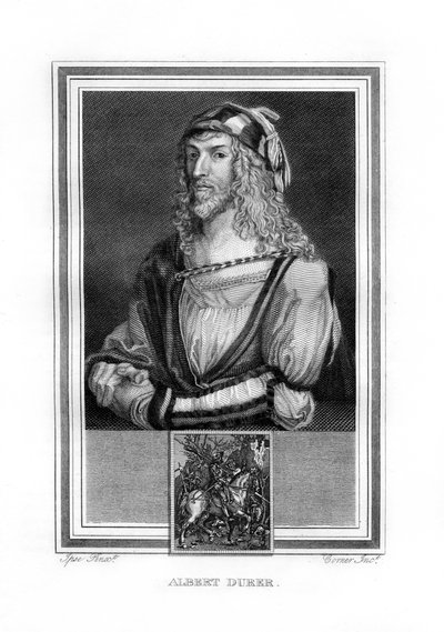 अल्बर्ट ड्यूरर, जर्मन उत्तरी पुनर्जागरण चित्रकार और उत्कीर्णक, 1825। द्वारा जॉन कॉर्नर