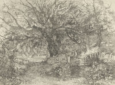 रोड सीन, ट्रॉस हॉल, 1813 द्वारा जॉन क्रोम