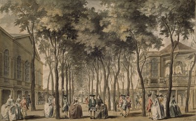 1778-86 का ग्रैंड वॉक, मैरीलेबोन गार्डन का एक दृश्य द्वारा जॉन डोनोवेल