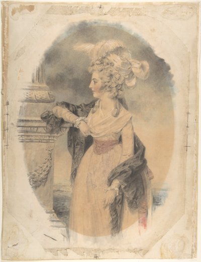एलिज़ाबेथ फ़ोर्ड, बाद में लेडी कोलविल ऑफ़ क्यूलॉस, 1785। द्वारा जॉन डाउनमैन