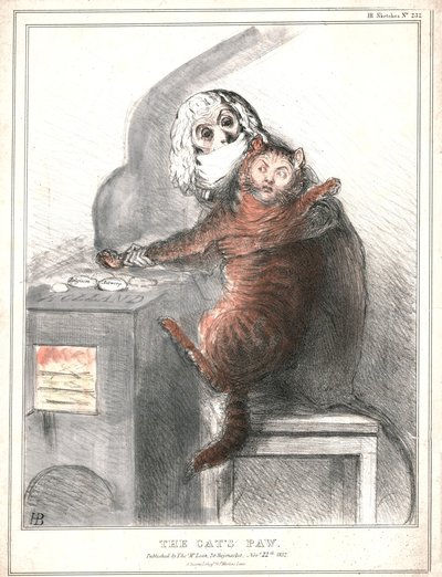 बिल्ली का पंजा, 1832। द्वारा जॉन डॉयल