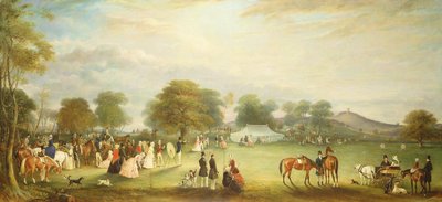 1850 में ब्रैडगेट पार्क, लीसेस्टरशायर में तीरंदाजी की बैठक द्वारा जॉन ई। फर्नेली