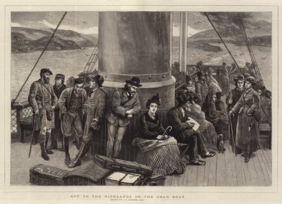 ओबन नाव पर हाइलैंड्स के लिए रवाना द्वारा John Evan Hodgson