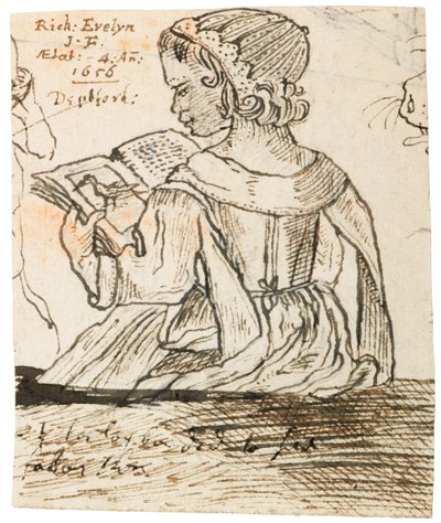 रिचर्ड एवलिन ने एक प्राकृतिक इतिहास की किताब, डेप्टफोर्ड, 1656 पढ़ी द्वारा जॉन एवलिन