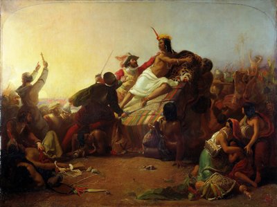पेरू का इंका सीज़िंग पिजारो, 1846 द्वारा जॉन एवरेट मिलिस