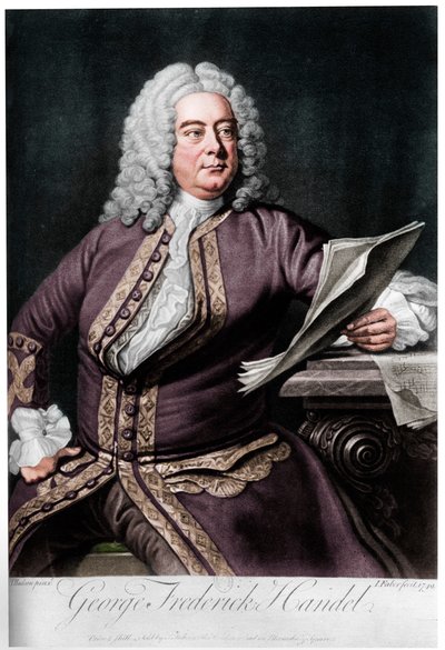 जॉर्ज फ्राइडरिक हैंडेल, जर्मन में जन्मे ब्रिटिश बैरोक संगीतकार, 1749 द्वारा जॉन फैबर युवा