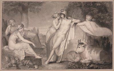 पेरिस और ओएनोन, 1791। द्वारा जॉन फ्लैक्समैन