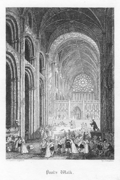 1855 में विलियम हैरिसन आइन्सवर्थ द्वारा ओल्ड सेंट पॉल से दृश्य द्वारा जॉन फ्रैंकलिन