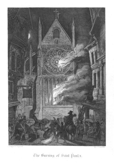 1855 में विलियम हैरिसन आइन्सवर्थ द्वारा ओल्ड सेंट पॉल से दृश्य द्वारा जॉन फ्रैंकलिन