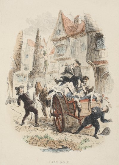विलियम हैरिसन Ainsworth, पब द्वारा पुराने सेंट पॉल से शीर्षक पृष्ठ। 1855 (हाथ के रंग का उत्कीर्णन) द्वारा जॉन फ्रैंकलिन