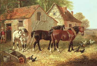 हल घोड़े तैयार करना द्वारा John Frederick Herring Junior