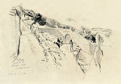 ऑलिव्स पर्वत पर, जहां गार्डन में 1902 के दौरान चेले सो गए थे। द्वारा जॉन फुललीवे