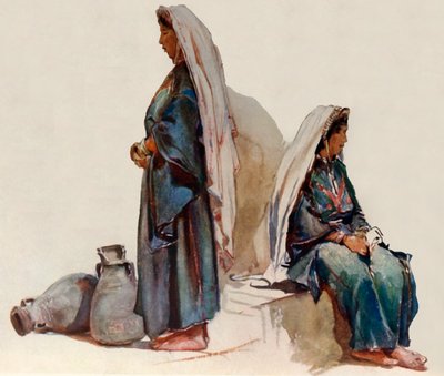 सीरियन किसान महिलाओं का अध्ययन, 1902। द्वारा जॉन फुललीवे