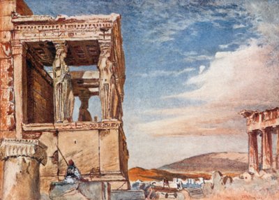 पश्चिम से एरेथेथियम का कैरेटिड पोर्टिको द्वारा जॉन फुललीवे