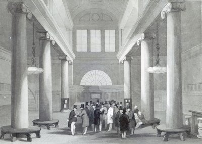 हेनरी मेलविले द्वारा उत्कीर्ण स्टॉक एक्सचेंज, c.1842 द्वारा जॉन गिल्बर्ट