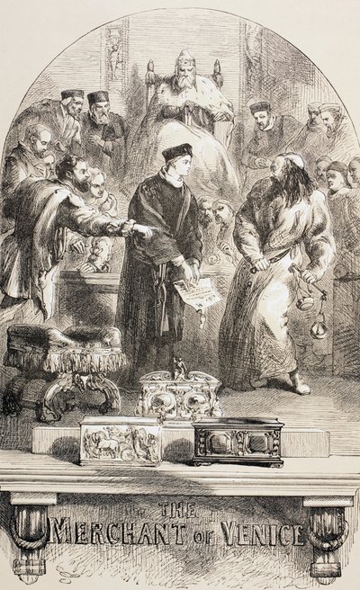 वेनिस का व्यापारी, 1890 द्वारा जॉन गिल्बर्ट