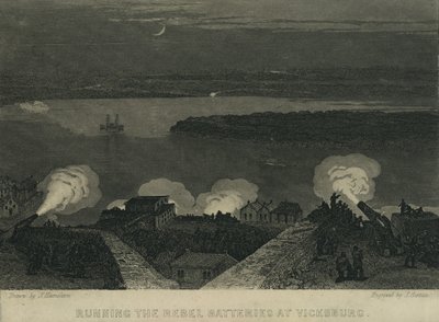 विक्सबर्ग में विद्रोही बैटरियों को चलाना, c.1863 द्वारा जॉन हैमिल्टन