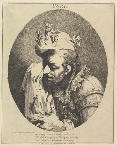 ड्यूक ऑफ यॉर्क बारह अक्षर, शेक्सपियर से, 15 मार्च, 1776। द्वारा जॉन हैमिल्टन मोर्टिमर