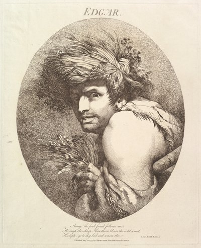 शेक्सपियर का एडगर बारह अक्षर, 20 मई, 1775। द्वारा जॉन हैमिल्टन मोर्टिमर
