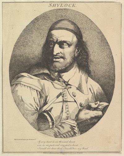 शेक्सपियर से शर्लक बारह अक्षर, 15 मार्च, 1776। द्वारा जॉन हैमिल्टन मोर्टिमर