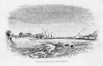 मिसन-हाउस, गोंडकोरो, &39;जर्नल ऑफ द नाइल ऑफ द सोर्स ऑफ द नील&39; से, 1864 द्वारा जॉन हैनिंग स्पेक