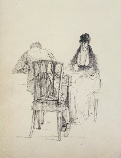 ए मैन रीडिंग, c.1804-30 द्वारा जॉन हार्डन