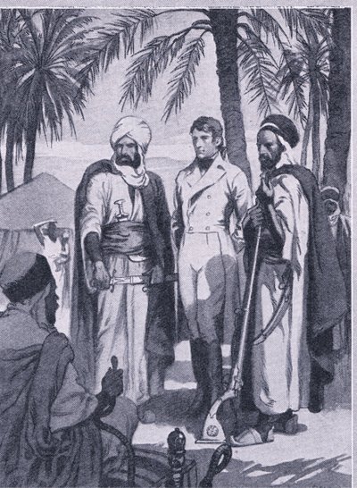 1853 में डेविड लिविंगस्टोन, मूल निवासियों की एक छोटी पार्टी के साथ दलदलों और जंगलों के माध्यम से 1000 मील की यात्रा पर निकले, न्यूनेस द्वारा प्रकाशित न्यूनेस पिक्टोरियल नॉलेज, c.1950 (लिथो) द्वारा जॉन हैरिस वाल्डा