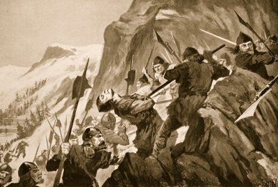 मोर्गटन की लड़ाई, 1315 द्वारा जॉन हैरिस वाल्डा